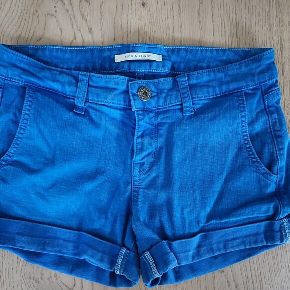 Rich & Skinny size 26 blue denim shorts - Picture 3 of 5